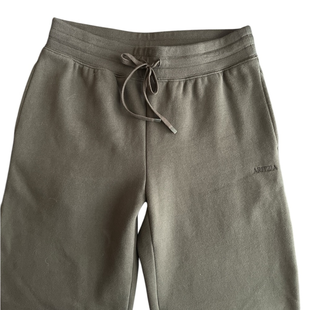 Aritzia Olive Wide Leg Pants